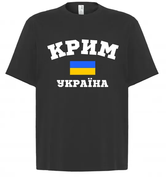 Футболка Оверсайз Крим Україна Черный фото