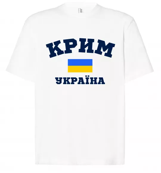 Футболка Оверсайз Крим Україна Белый фото