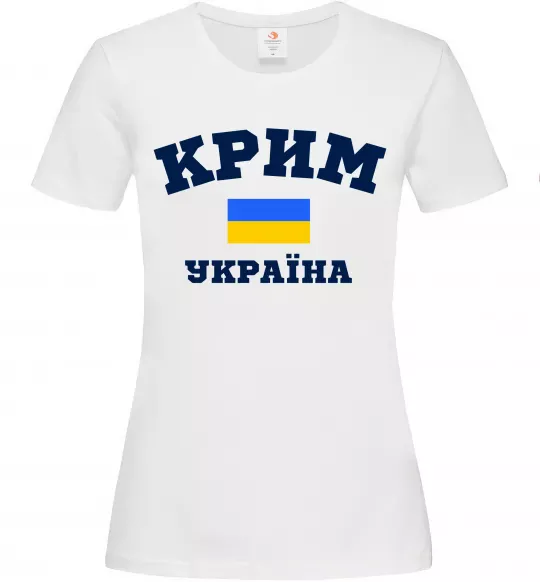 Женская футболка Крим Україна Белый фото