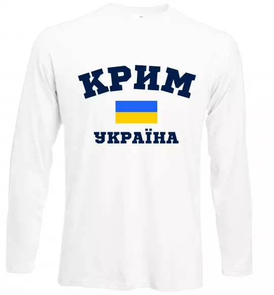 Лонгслив Крим Україна Белый фото