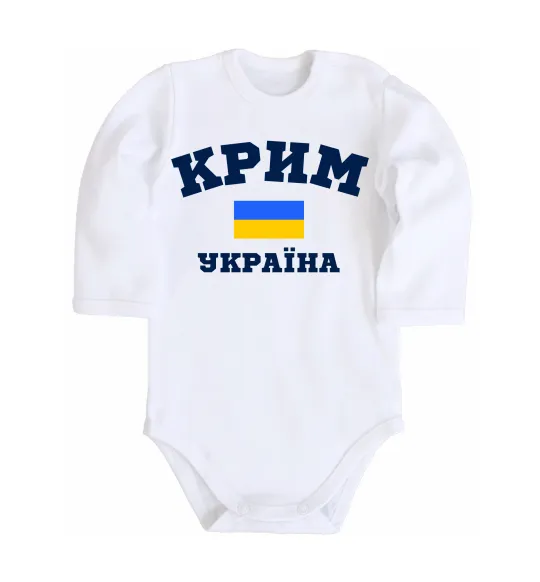 Дитячий бодік Крим Україна Білий фото