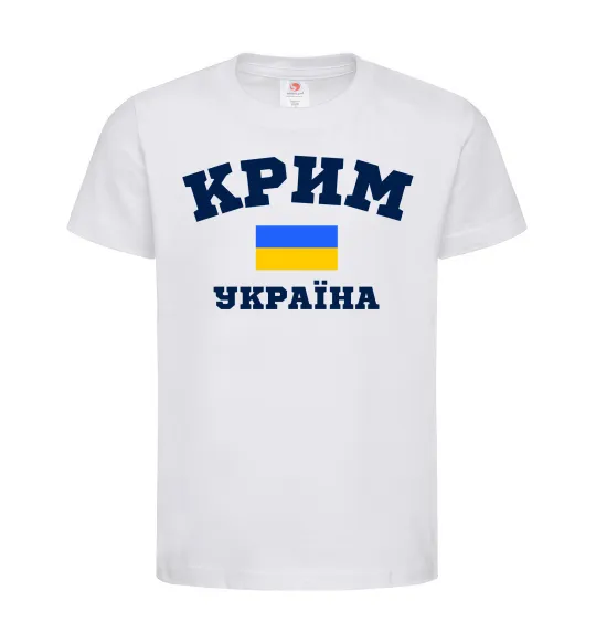 Дитяча футболка Крим Україна Білий фото