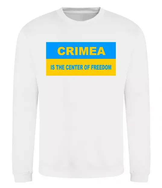 Свитшот Crimea center of freedom Белый фото