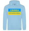 Чоловіча толстовка (худі) Crimea center of freedom Блакитний фото