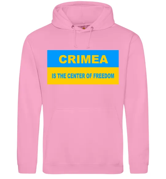 Жіноча толстовка (худі) Crimea center of freedom Рожевий фото