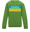 Детский Свитшот Crimea center of freedom Лаймовый Детский Свитшот Crimea center of freedom Лаймовый фото