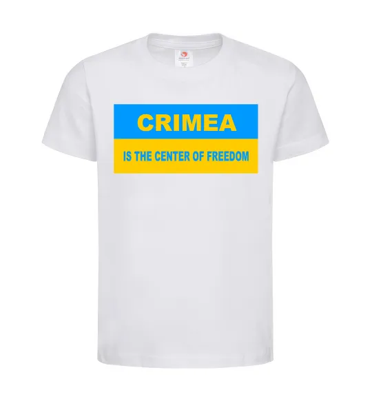 Детская футболка Crimea center of freedom Белый фото