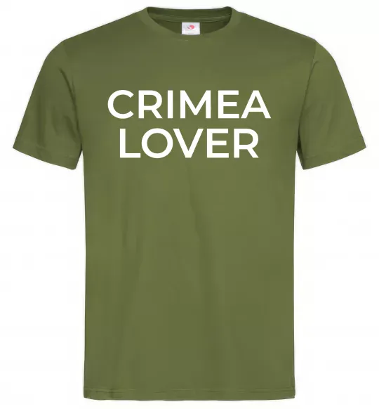 Мужская футболка Crimea lover Оливковый фото