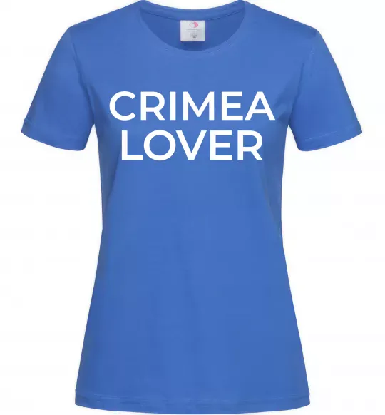 Жіноча футболка Crimea lover Яскраво-синій фото