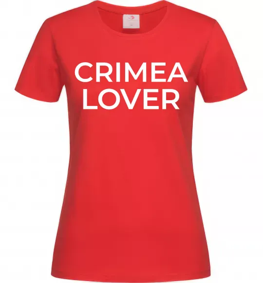 Жіноча футболка Crimea lover Червоний фото