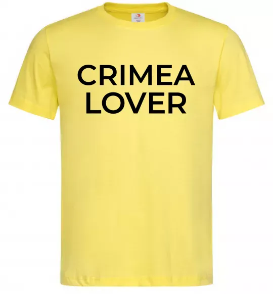 Мужская футболка Crimea lover Лимонный фото