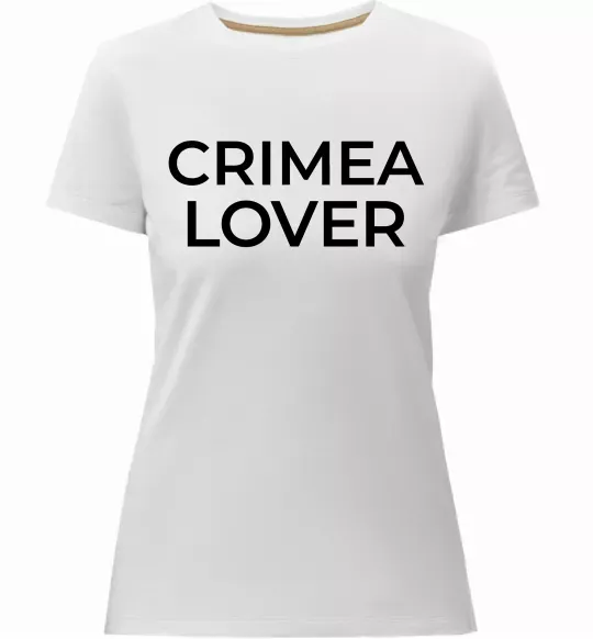 Жіноча преміум футболка Crimea lover Білий фото