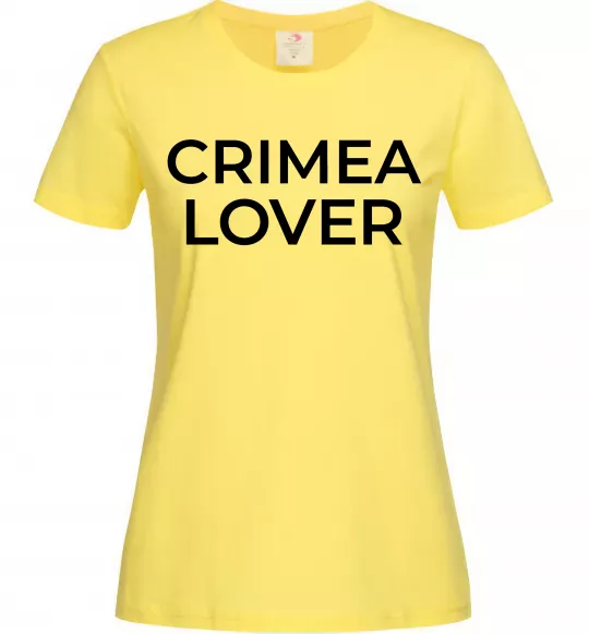 Жіноча футболка Crimea lover Лимонний фото