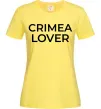 Жіноча футболка Crimea lover Лимонний фото