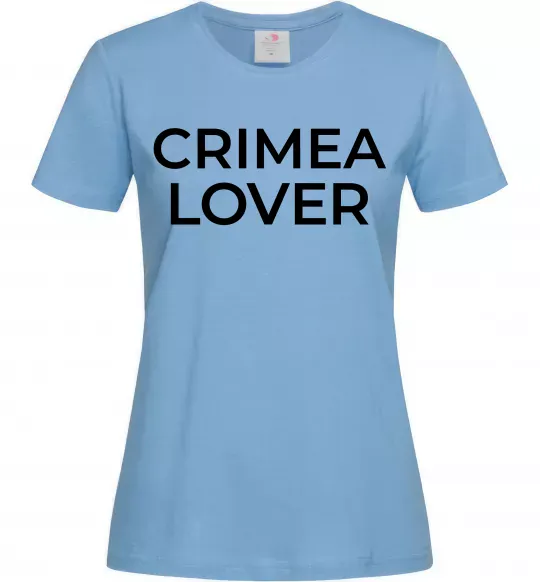 Жіноча футболка Crimea lover Блакитний фото