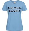 Жіноча футболка Crimea lover Блакитний фото