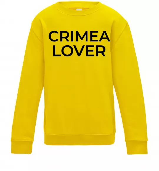 Дитячий світшот Crimea lover Сонячно жовтий фото