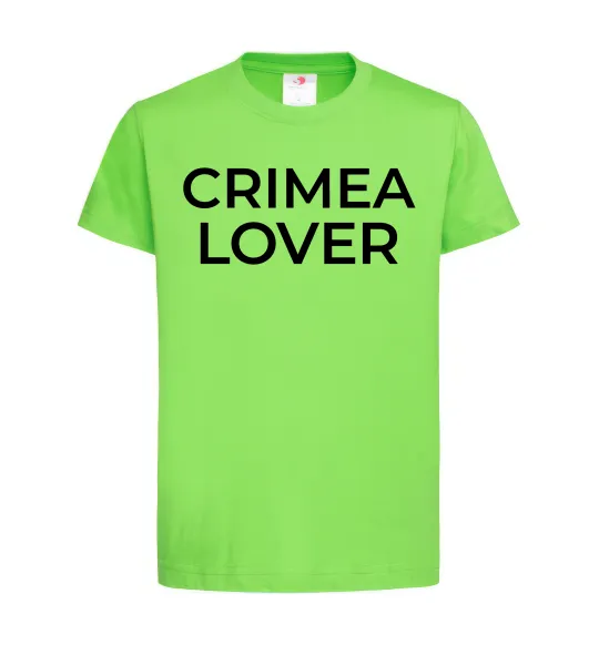 Дитяча футболка Crimea lover Лаймовий фото
