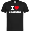 Чоловіча футболка I love Crimea Чорний фото