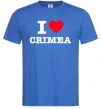 Чоловіча футболка I love Crimea Яскраво-синій фото