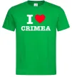 Чоловіча футболка I love Crimea Зелений фото