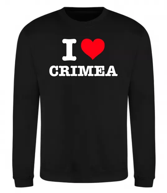 Світшот I love Crimea Чорний фото