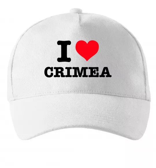 Кепка I love Crimea Белый фото