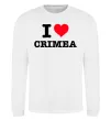 Свитшот I love Crimea Белый фото