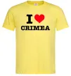 Чоловіча футболка I love Crimea Лимонний фото
