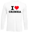 Лонгслив I love Crimea Белый Лонгслив I love Crimea Белый фото
