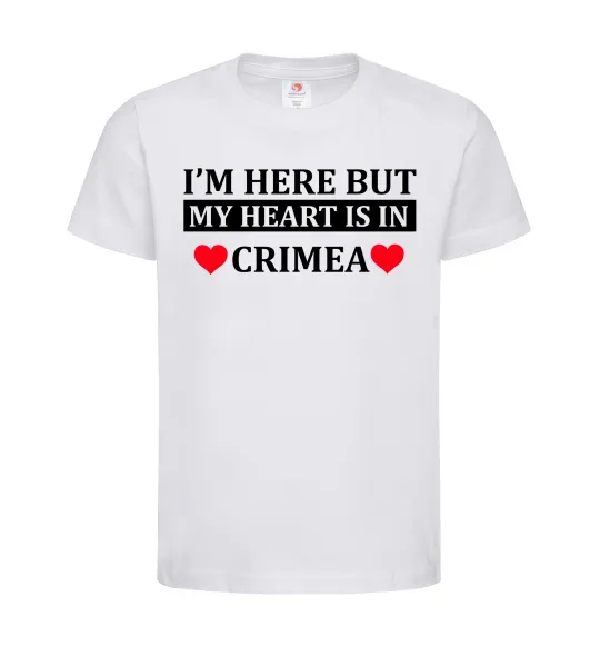 Детская футболка My heart in Crimea Белый фото