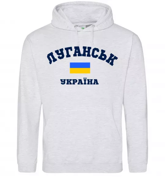 Жіноча толстовка (худі) Луганськ Україна Сірий меланж фото