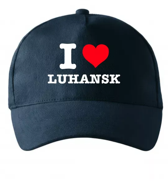 Кепка I love Luhansk Темно-синій фото