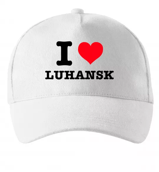 Кепка I love Luhansk Білий фото