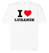 Футболка Оверсайз I love Luhansk Белый фото