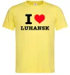 Мужская футболка I love Luhansk Лимонный фото