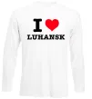 Лонгслив I love Luhansk Белый фото