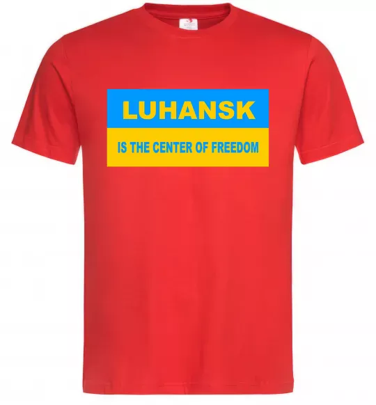Чоловіча футболка Luhansk center of freedom Червоний фото