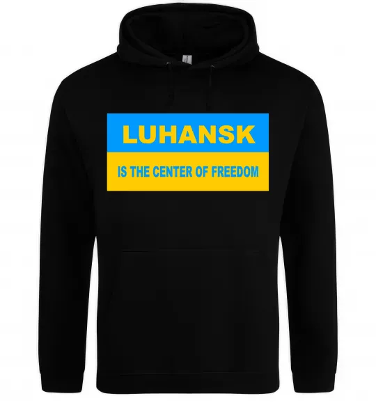 Жіноча толстовка (худі) Luhansk center of freedom Чорний фото