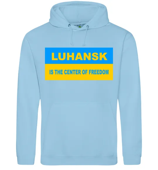 Жіноча толстовка (худі) Luhansk center of freedom Блакитний фото