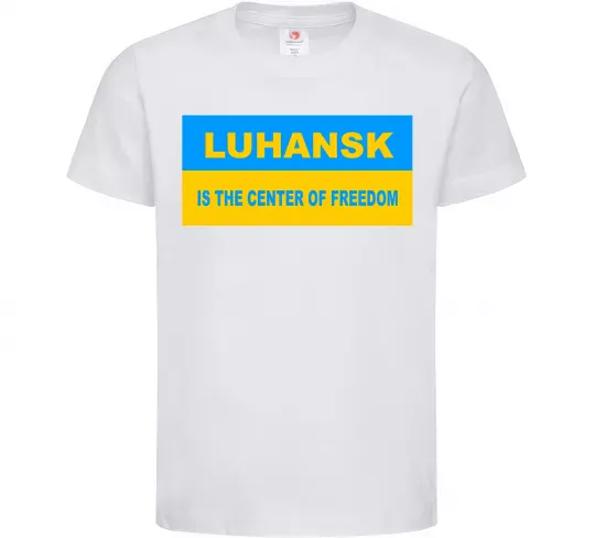 Дитяча футболка Luhansk center of freedom Білий фото