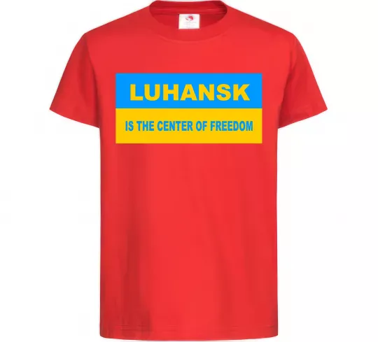 Дитяча футболка Luhansk center of freedom Червоний фото