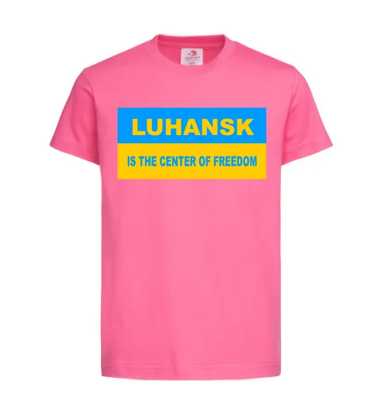 Дитяча футболка Luhansk center of freedom Яскраво-рожевий фото