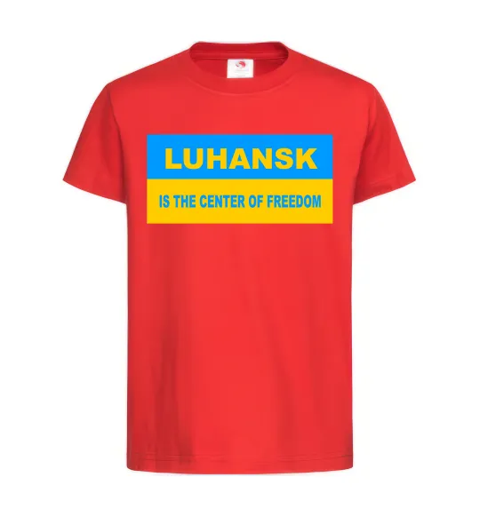 Дитяча футболка Luhansk center of freedom Червоний фото