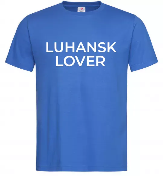 Чоловіча футболка Luhansk lover Яскраво-синій фото