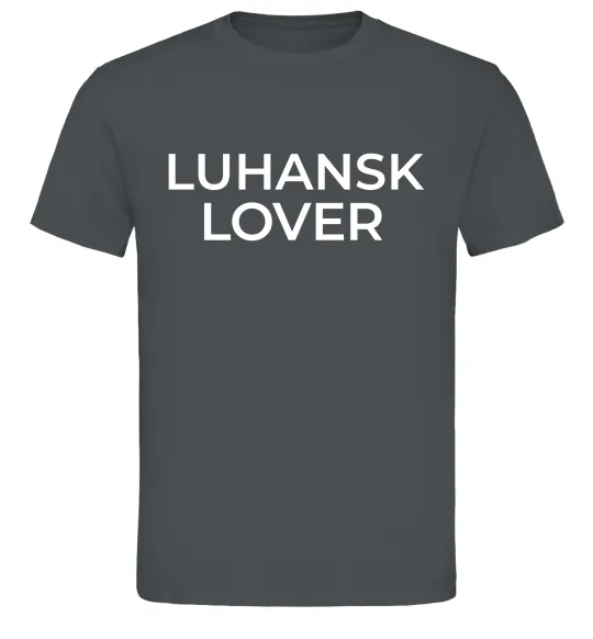 Чоловіча футболка Luhansk lover Графіт фото