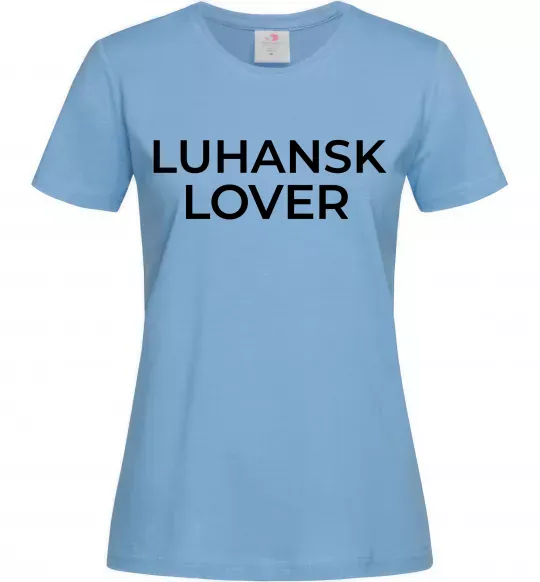 Женская футболка Luhansk lover Голубой фото