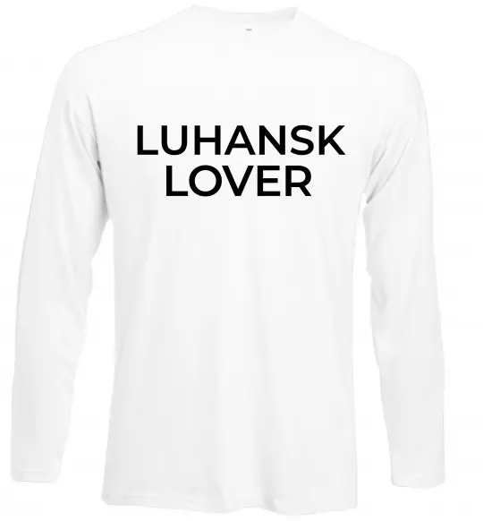 Лонгслив Luhansk lover Белый фото