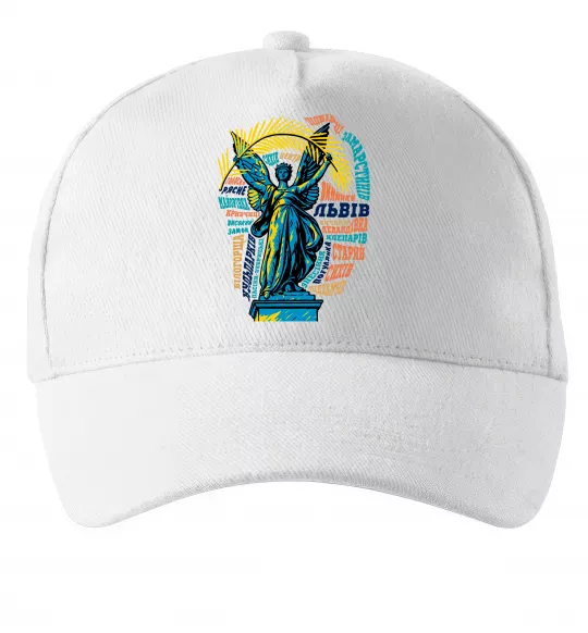 Кепка Львів райони Білий фото