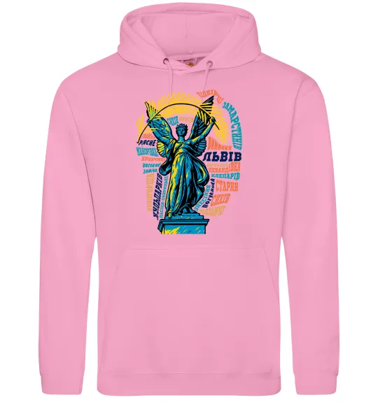 Мужская толстовка (худи) Львів райони Розовый фото